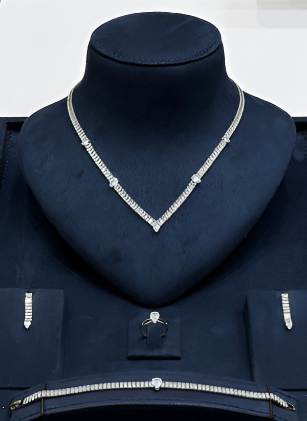 Classic Teardrop Crystal Jewelry Set
